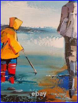 HUILE SUR TOILE (30x30CM) DE JEAN-PIERRE DOUCHEZ SOUS LE CRACHIN DE 2023