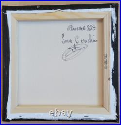 HUILE SUR TOILE (30x30CM) DE JEAN-PIERRE DOUCHEZ SOUS LE CRACHIN DE 2023
