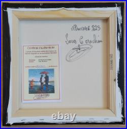 HUILE SUR TOILE (30x30CM) DE JEAN-PIERRE DOUCHEZ SOUS LE CRACHIN DE 2023