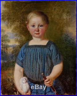 Heinrich Franz Carl Billotte, 1840, Carl Enfant! Portrait du Fils de l'Artiste