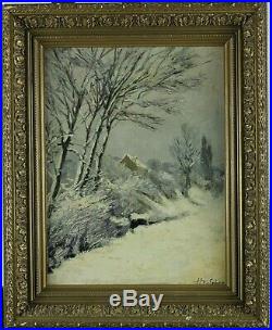 Henri Van Seben, 1827, XIXe Siècle, Paysage de neige, Cotes jusque 3.000 euros