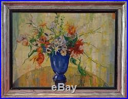 Horace Richebé, 1925, Bénézit, Grosse Cote! Vase de Fleurs Art-Déco! Superbe