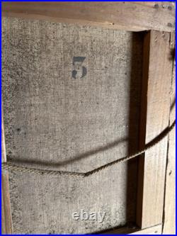 Hst Peinture Huile Sur Toile XIX Signée À Identifier Et Cadre Doré Hst Peinture Huile Sur Toile XIX Signée À Identifier Et Cadre Doré