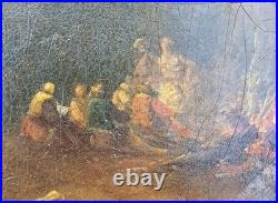 Huile Sur Toile École Française Fin XVIIIème Début XIXème Siècle Très Bon État