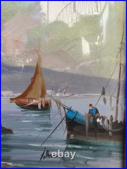 Huile Sur Toile École Italienne XXème Siècle Huile Sur Toile École Italienne XXème Siècle