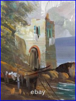 Huile Sur Toile École Italienne XXème Siècle Huile Sur Toile École Italienne XXème Siècle