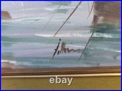 Huile Sur Toile École Italienne XXème Siècle Huile Sur Toile École Italienne XXème Siècle