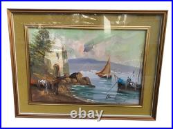 Huile Sur Toile École Italienne XXème Siècle Huile Sur Toile École Italienne XXème Siècle