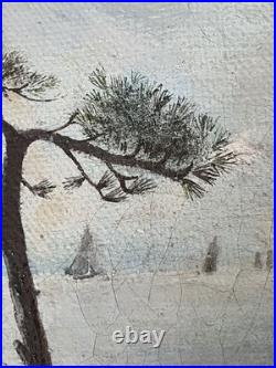 Huile sur Toile École Française XIXème Siècle