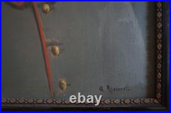 Huile sur Toile SOLDAT ALLEMAND WW1 Signé ADOLF RHEINERT 1879/1958