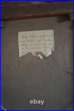 Huile sur Toile SOLDAT ALLEMAND WW1 Signé ADOLF RHEINERT 1879/1958