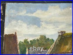 Huile sur toile Bretagne vers 1950 65x54cm