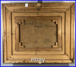 Huile sur toile École Italienne XXe vue de Milan signature en bas à gauche