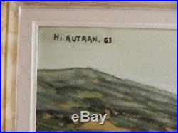 Huile sur toile Paysage de Provence signé Henri AUTRAN 63 Art Price Akoun