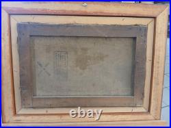 Huile sur toile (XIX- XXe) Péniches sur la Seine