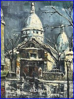 Huile sur toile, Yan Luc, École De Montmartre Paris, Années 59, Era Vlaminck