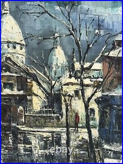 Huile sur toile, Yan Luc, École De Montmartre Paris, Années 59, Era Vlaminck