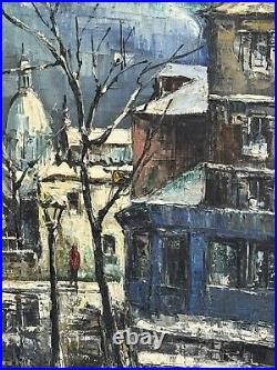 Huile sur toile, Yan Luc, École De Montmartre Paris, Années 59, Era Vlaminck