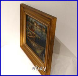 Huile sur toile au couteau signée Robert Signès, peintre gardois du XXème