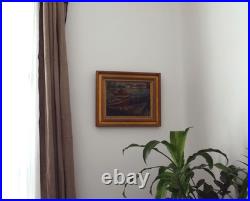 Huile sur toile au couteau signée Robert Signès, peintre gardois du XXème