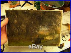 Huile sur toile de Barbotin William peintre de l'Ile de Ré 1900 impressionnisme