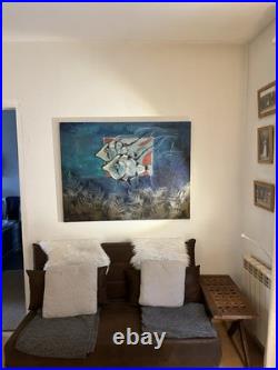 Huile sur toile de grande dimension