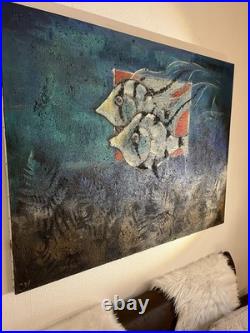 Huile sur toile de grande dimension