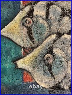 Huile sur toile de grande dimension