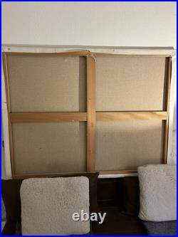 Huile sur toile de grande dimension