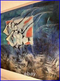 Huile sur toile de grande dimension