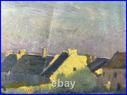 Huile sur toile impressionniste Ecole de Pont-Aven présumée Fin XIXe