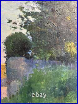 Huile sur toile impressionniste Ecole de Pont-Aven présumée Fin XIXe