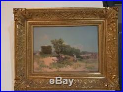 Huile sur toile impressionniste. Impressionist oil Eugène de Barberiis Marseille