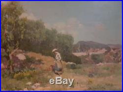 Huile sur toile impressionniste. Impressionist oil Eugène de Barberiis Marseille