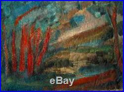 Huile sur toile paysage signé A. Lhote