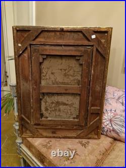 Huile sur toile scène d'intérieur femme au perroquet, Peinture