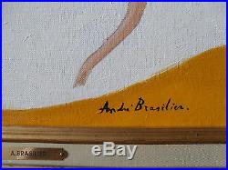 Huile sur toile signée André Brasilier Encadrée