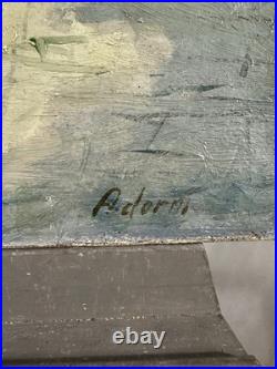 Huile sur toile signée École Italienne XIXe XXe vue de Venise 50x70 cm