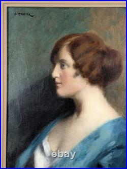 Huile sur toile signée Zwiller (peintre Alsacien)