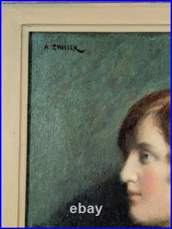 Huile sur toile signée Zwiller (peintre Alsacien)