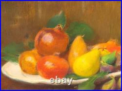 JEAN DIFFRE. Nature morte au Fruits Peinture huile sur toile signé. XlXeme JEAN DIFFRE. Nature morte au Fruits Peinture huile sur toile signé. XlXeme