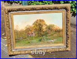 JEAN MICHEL GUSTAVE ANGLADE. Paysage Naturel. Peinture huile sur toile signée JEAN MICHEL GUSTAVE ANGLADE. Paysage Naturel. Peinture huile sur toile signée