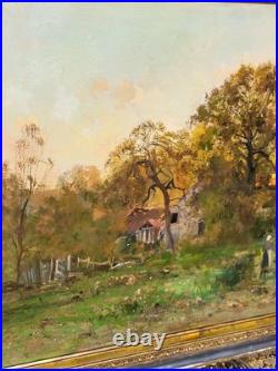 JEAN MICHEL GUSTAVE ANGLADE. Paysage Naturel. Peinture huile sur toile signée JEAN MICHEL GUSTAVE ANGLADE. Paysage Naturel. Peinture huile sur toile signée