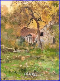 JEAN MICHEL GUSTAVE ANGLADE. Paysage Naturel. Peinture huile sur toile signée JEAN MICHEL GUSTAVE ANGLADE. Paysage Naturel. Peinture huile sur toile signée