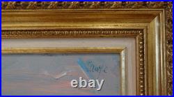 Jacques SAUZE (1925-2013), paysage beaujolais huile sur toile signée et encadrée