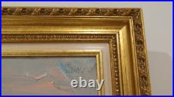 Jacques SAUZE (1925-2013), paysage beaujolais huile sur toile signée et encadrée