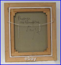 Jacques SAUZE (1925-2013), paysage beaujolais huile sur toile signée et encadrée