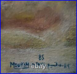 Jalil MOUKIM, huile sur toile, signée