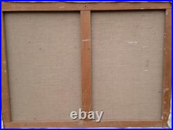 Janie MICHELS (1920-2009) Huile sur toile signée Le sacrifice d'Abraham 1995