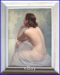 Jean JANNEL (1894-). Nu. Beau et grand tableau encadré. Paris